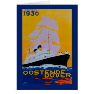 Ostende Dover Poster Vintage Europe