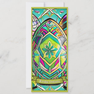 Ostermotiv farbiger Cartoon mit Ostéréier 13553