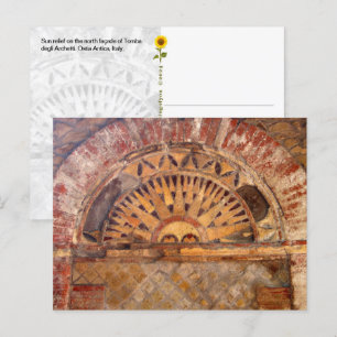 Ostia Antica Sun Relief, Italie - carte postale