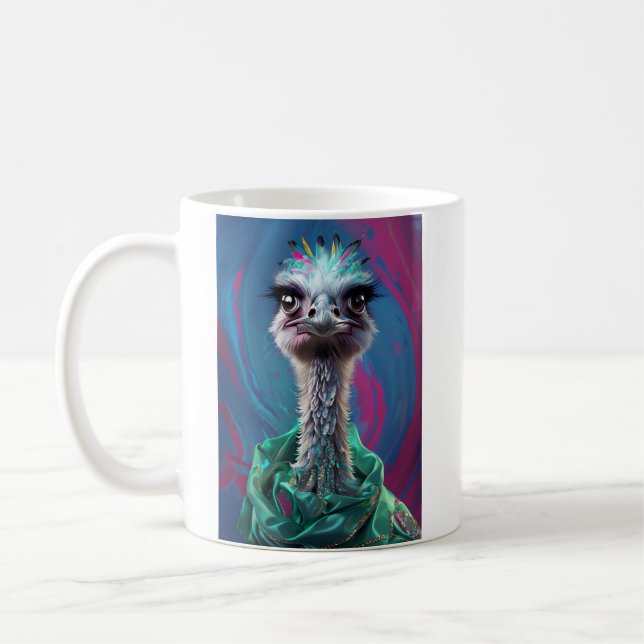 Ostrich themed Mug (Gauche)