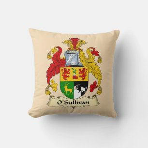 O'Sullivan Famille Armoiries Coussin Jeté