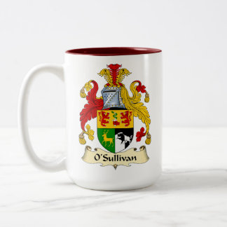 O'Sullivan Family Coat of Arms Two-Tone Coffee Mug