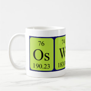 Oswald nom de table périodique mug