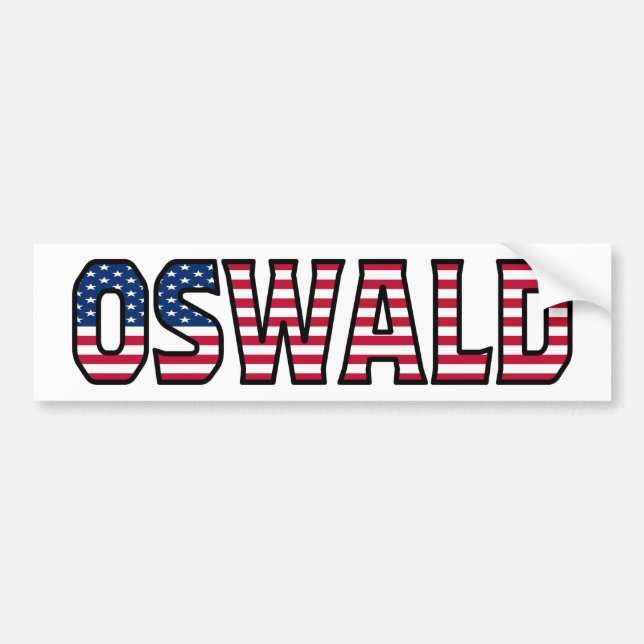 Oswald Nom Vorname USA Aufkleber Sticker Auto (Devant)