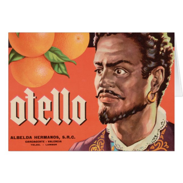 Otello Orange Étiquette (Devant horizontal)