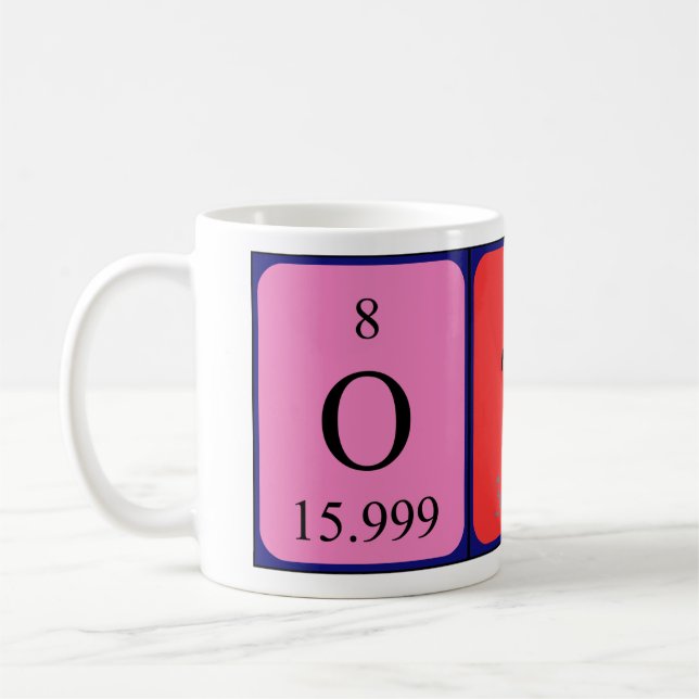 Otho tasse de nom de table périodique (Gauche)