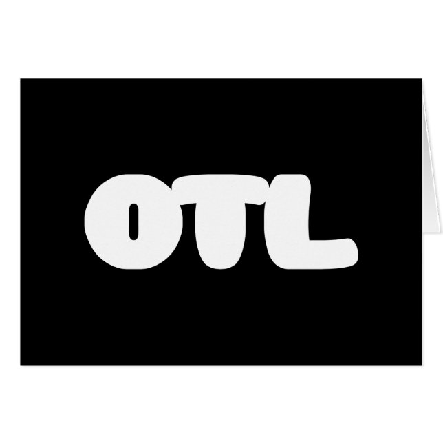 OTL Emoticon ~ Carte de voeux d'argot coréen (Devant horizontal)