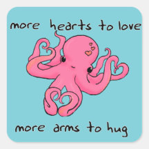 Otopus Valentine's Day sticker Valentines