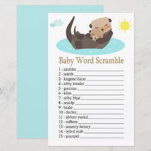Otter Baby jeu de brouillage de mot