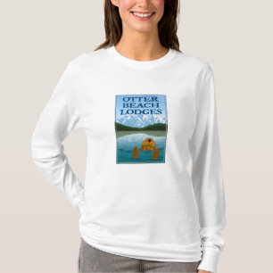 Otter Beach Lodges, un T-shirt féminin à manches l