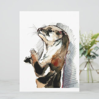 Otter Dessin D'Art | Cadeaux de loutre mignonne