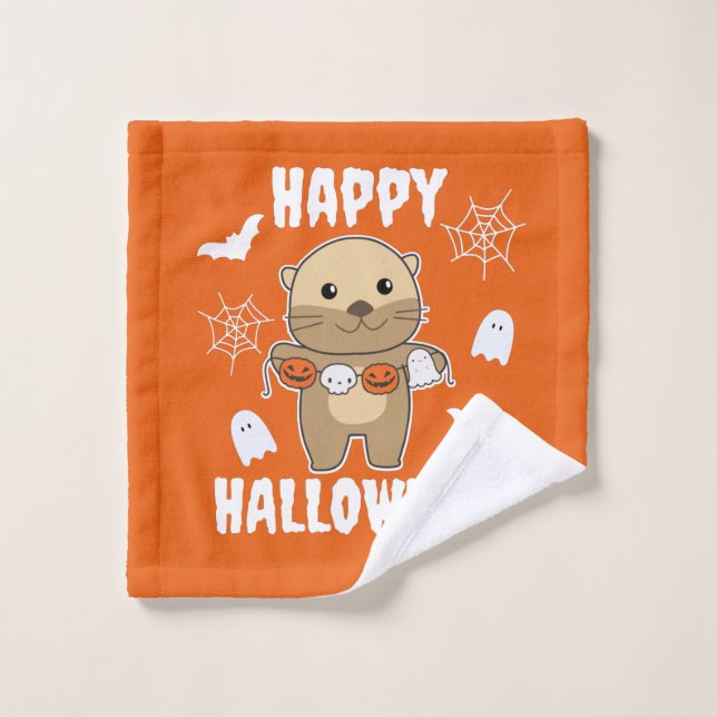 Otter Happy Halloween (Gant de toilette)
