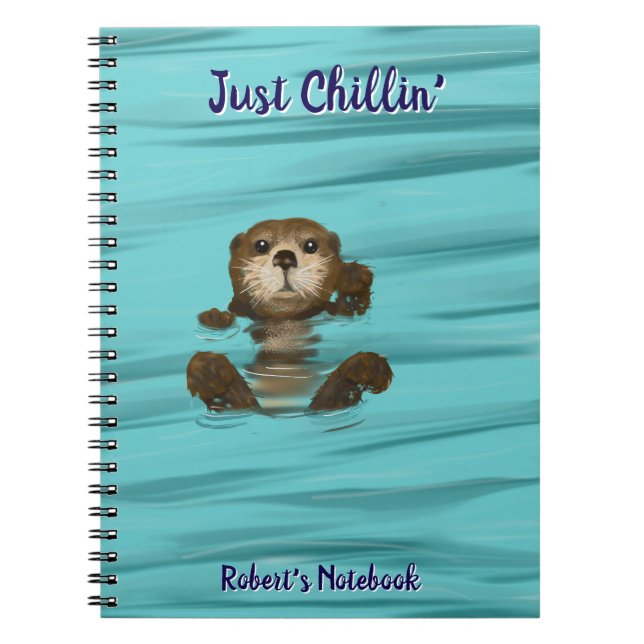Otter, Juste Chillin' Spiral Photo Carnet (Devant)