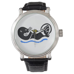 OTTER - Montre à bracelet en cuir Vintage