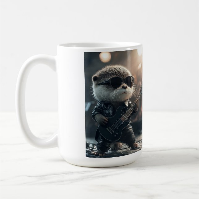 Otter Rock Star Sunglass Guitar Jouer de la Mug (Gauche)