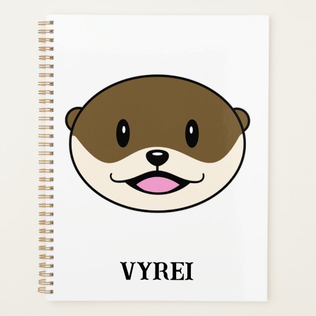 Otter souriant mignon (Devant)