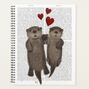 Otters tenant les mains