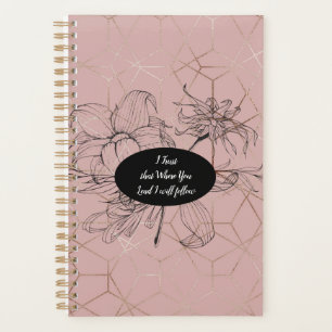 Où dirigez-vous le Rose Gold Planner pour femmes