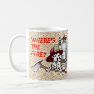 Où est l'incendie Mug de pompier