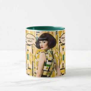 Où est mon café Retro Beauty Tasse à café des anné