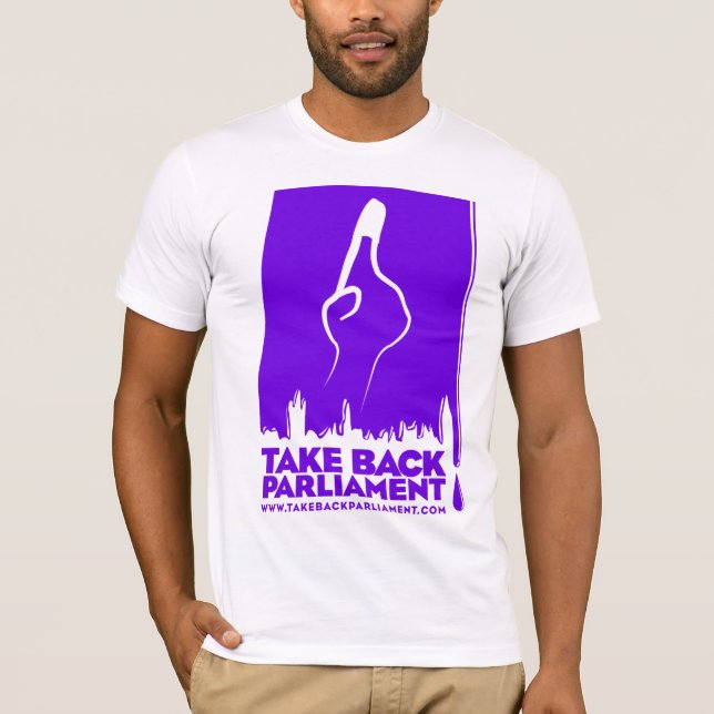 Où est mon vote ? Le T-shirt blanc des hommes (Devant)