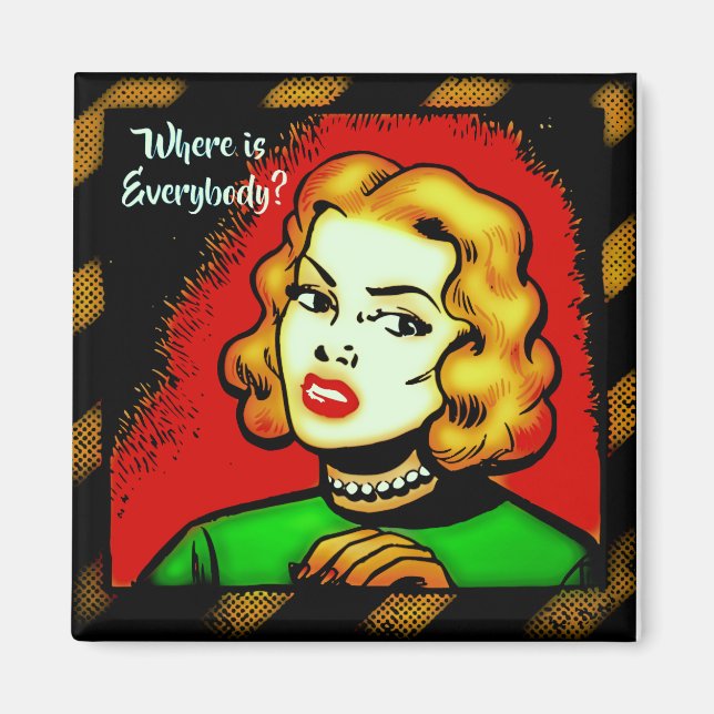 Où Est Tout Le Monde ? Magnet de bande dessinée ré (Devant)