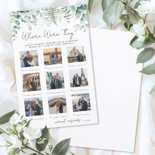 Où étaient-ils Jeu de Baby Shower de Mariage