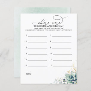 Où Était La MARIÉE ET GROOM Photo Jeu