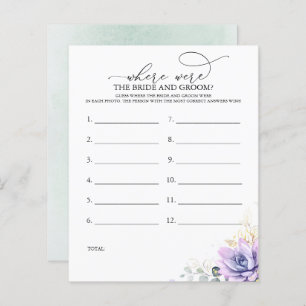 Où Était La MARIÉE ET GROOM Photo Jeu