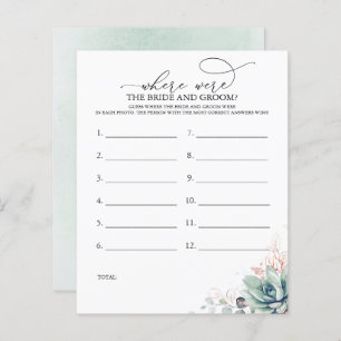 Où Était La MARIÉE ET GROOM Photo Jeu