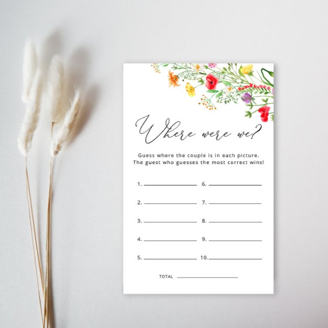 Où Étions-Nous Fête des mariées Fleur sauvage Jeu (Créateur téléchargé)