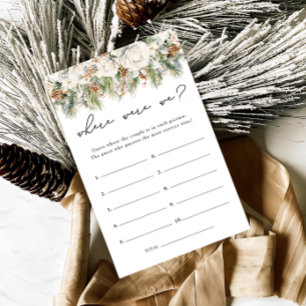 Où Étions-Nous Verdure Élégante Fête des mariées J