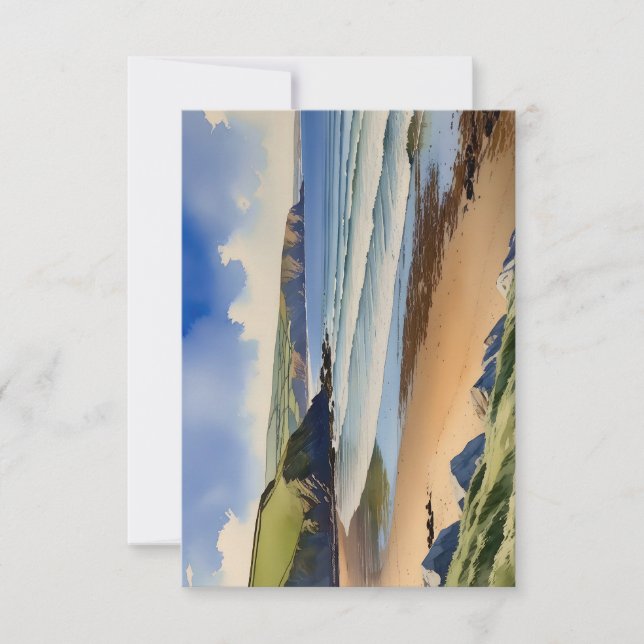 "Où le ciel rencontre le sable calme" - Paysage ma (Devant)