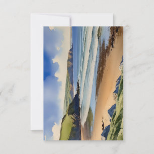 "Où le ciel rencontre le sable calme" - Paysage ma