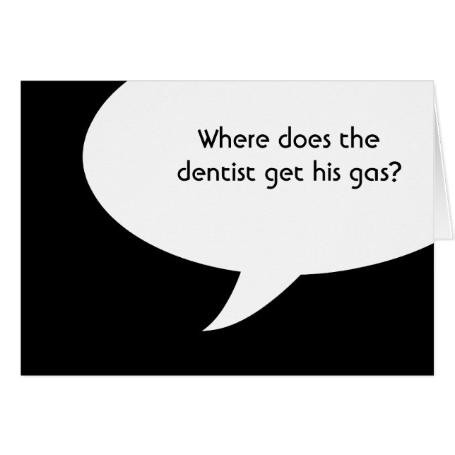 Où le dentiste reçoit-il son gaz ? (Devant Horizontal)