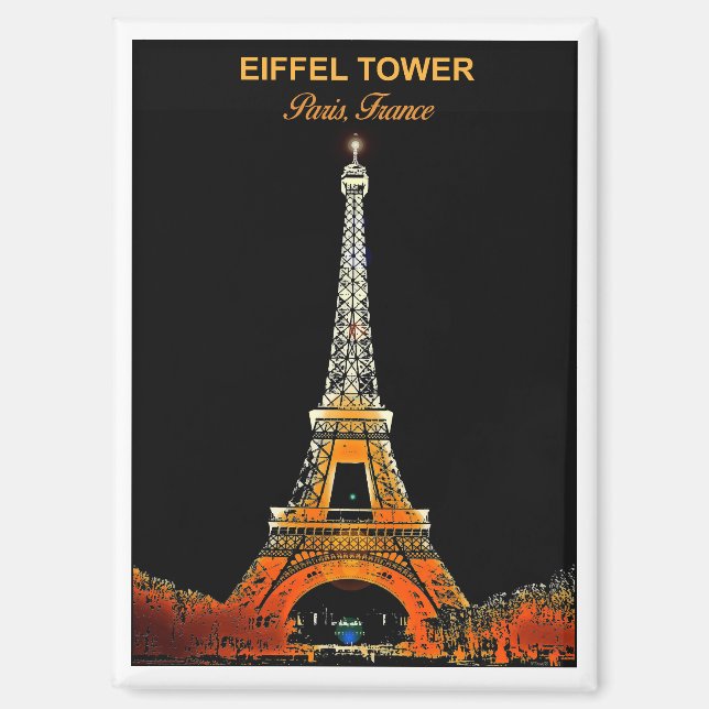 Où les rêves touchent le ciel : Aimant Tour Eiffel (Recto)