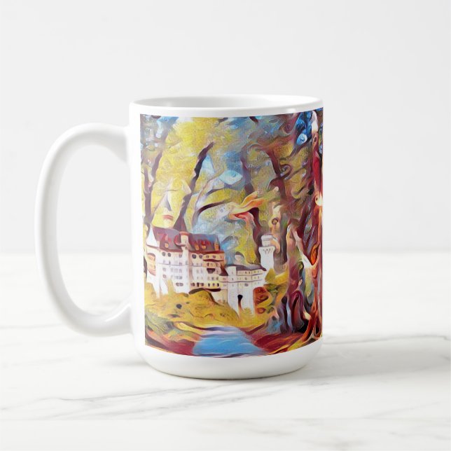 Où Les Unicornes Jouent Pop Art, Café Mug (Gauche)