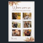 Où Nous Étions Jeu Automne Pampas Grass Couple Pho<br><div class="desc">Où étais-je Jeu Automne Pampas Grass Couple Photo Profitez de votre douche nuptiale ou fête de bachelorette avec cette carte de jeu personnalisable! Aquarelle bouquet tropical avec pampas sèches Ce jeu de douche nuptiale amusant est une excellente façon d'en apprendre plus sur le couple avant leur grande journée. COMMENT JOUER...</div>