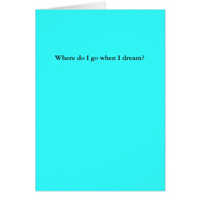 Où vais-je quand je rêve ? (Devant)