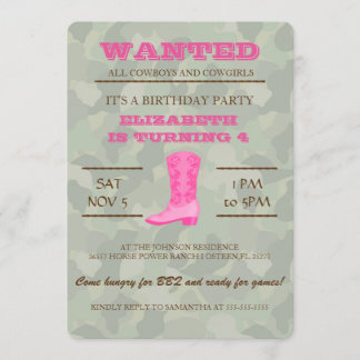 OUAIS ! Invitation à la fête d'anniversaire de Pin