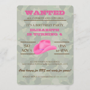 OUAIS ! Invitation à la fête d'anniversaire de Pin
