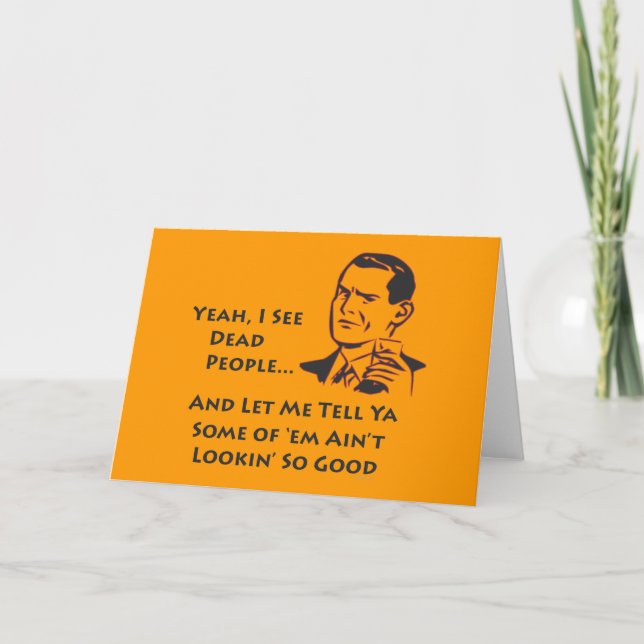 Ouais, je vois les cartes de voeux mortes de (Devant)