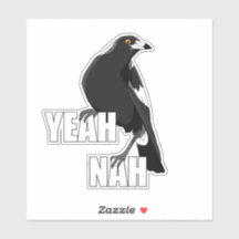 Ouais nah drôle Australian magpie sticker
