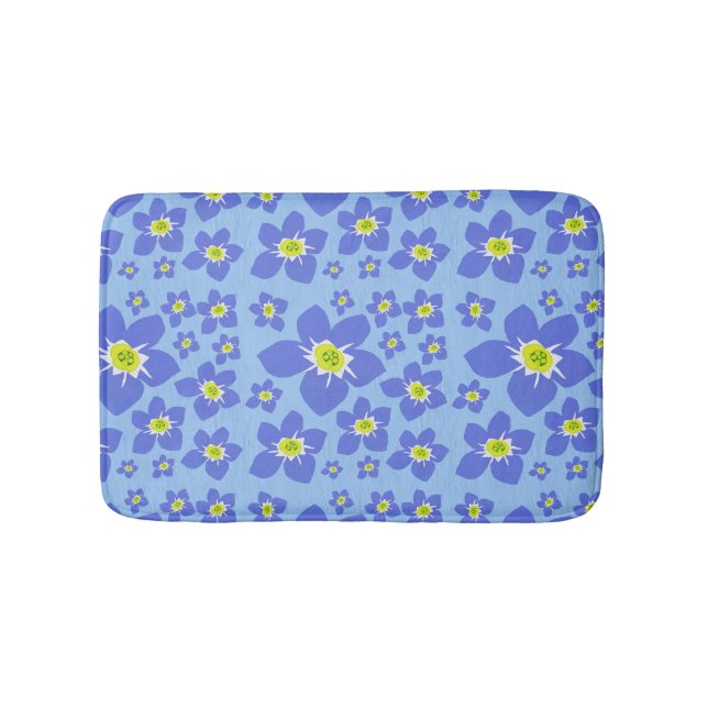 Oublie-moi pas le tapis de bain à fleurs (Devant)