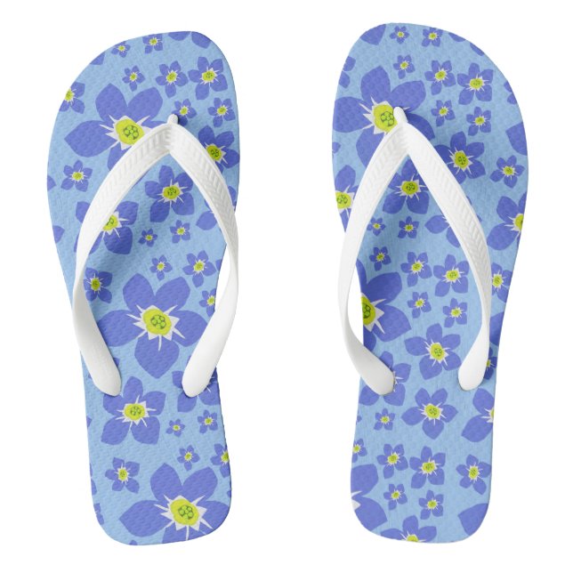 Oublie-moi pas les tongs de fleurs (Semelle)