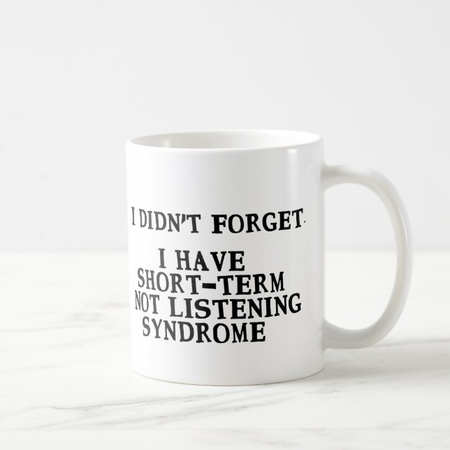 ... Oubliez la Tasse Syndrome de Non-Écoute à Cour (Droite)