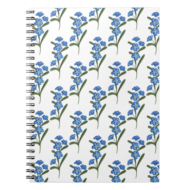 Oubliez-moi pas Carnet Fleur Motif blanc (Devant)