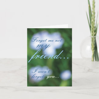 Oubliez-moi pas… Carte