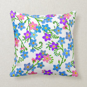 Oubliez-moi pas coussin de fleurs de jardin