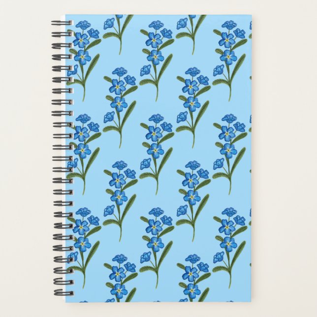 Oubliez-moi pas Flower Planner - Motif bleu (Devant)